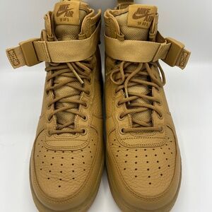 Nike Sf air force 1 leather lace up boots